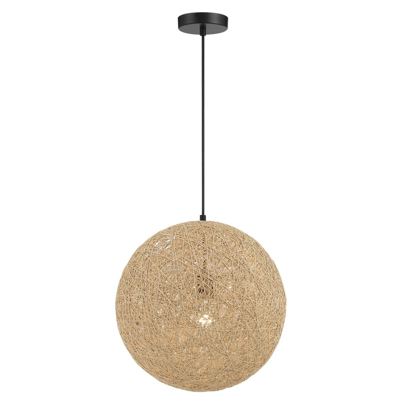 George Kovacs P5570-66A Entwined One Light Pendant, Coal