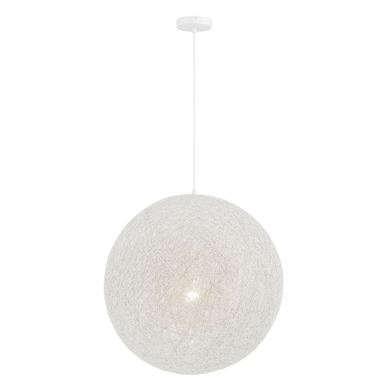 George Kovacs P5571-44B Entwined One Light Pendant, Matte White