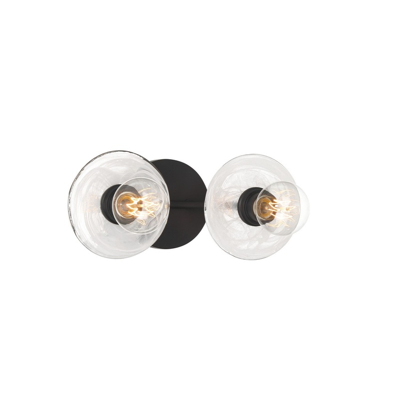 George Kovacs P5611-66A Vapors Two Light Bath Vanity, Coal
