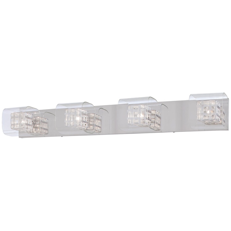 George Kovacs P5804-077 Jewel Box Four Light Bath, Chrome