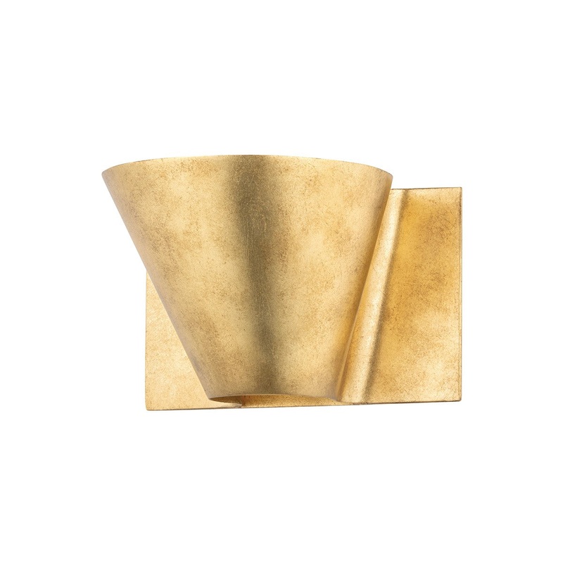 Hudson Valley 5600-VGL Reeve One Light Wall Sconce, Vintage Gold Leaf