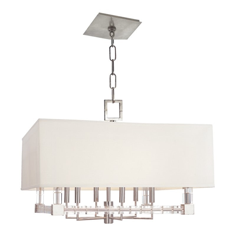 Hudson Valley 7126-PN Alpine Six Light Chandelier, Polished Nickel (Discontinued)