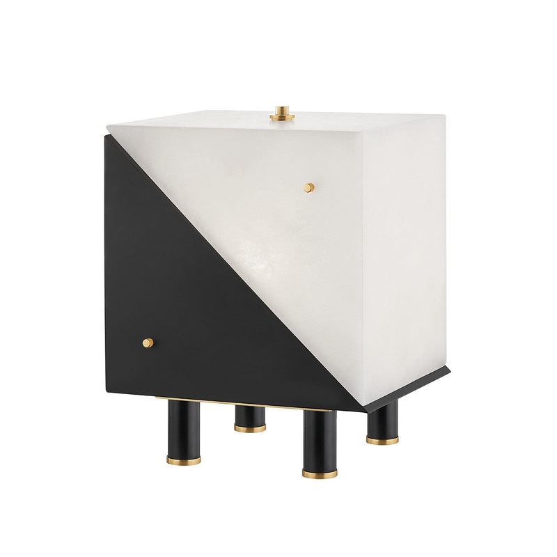 Hudson Valley KBS1351203-AGB Ratio Three Light Table Lamp, Aged Brass (Discontinued)