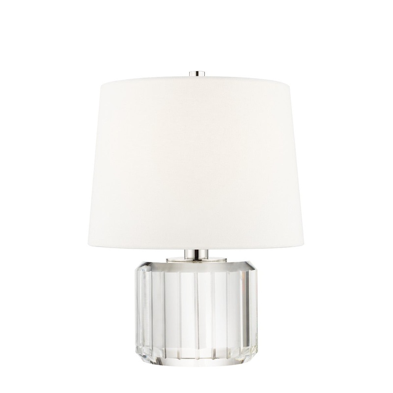 Hudson Valley L1054-PN Hague One Light Table Lamp, Polished Nickel
