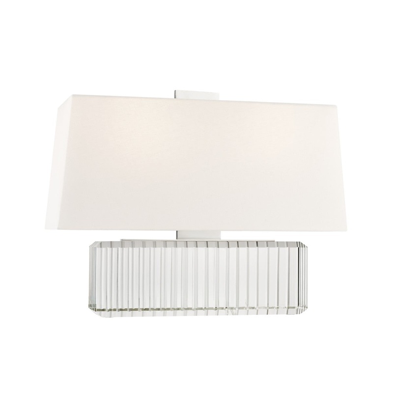 Hudson Valley L1056-PN Hague Two Light Table Lamp, Polished Nickel (Discontinued)