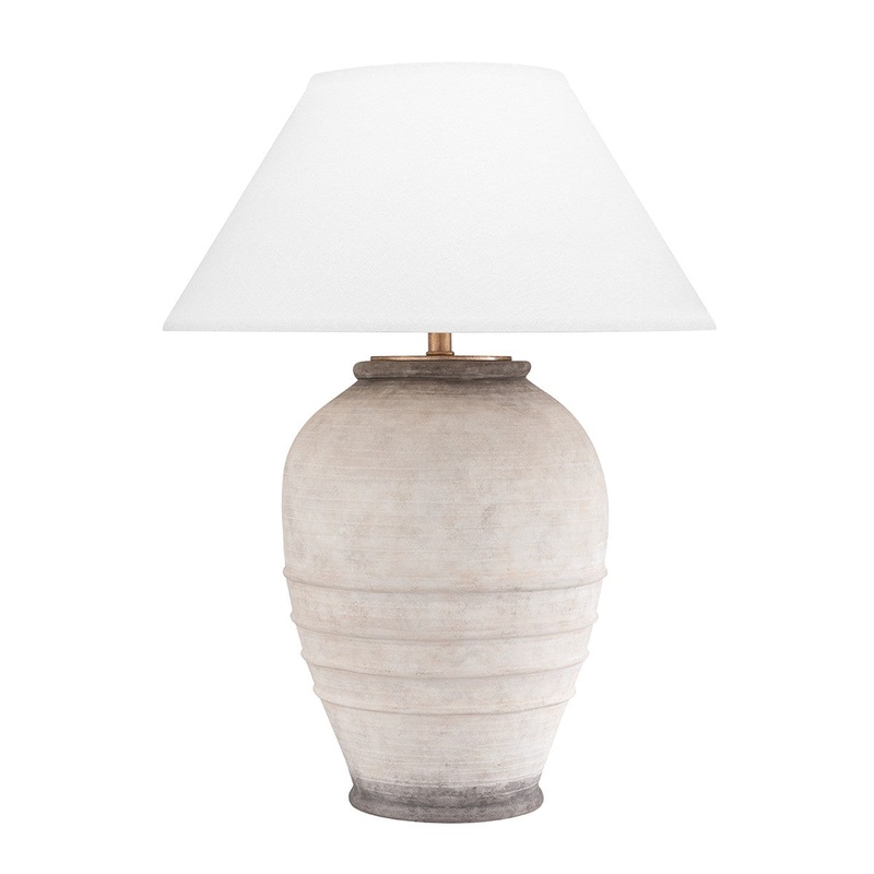 Hudson Valley L1371-ASH Decatur One Light Table Lamp, Ash