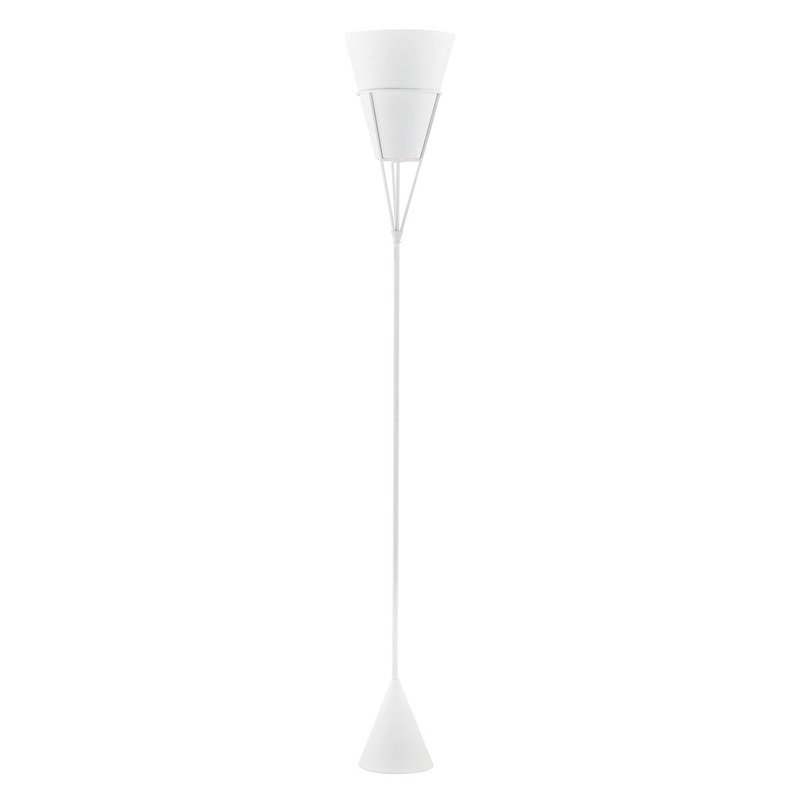 Hudson Valley L9970-WP Lange One Light Floor Lamp, White Plaster (Discontinued)