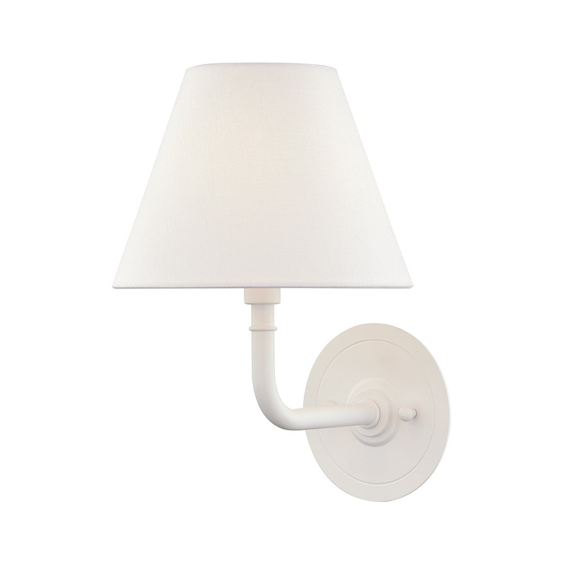 Hudson Valley MDS601-WH Signature No.1 One Light Wall Sconce, Soft Off White