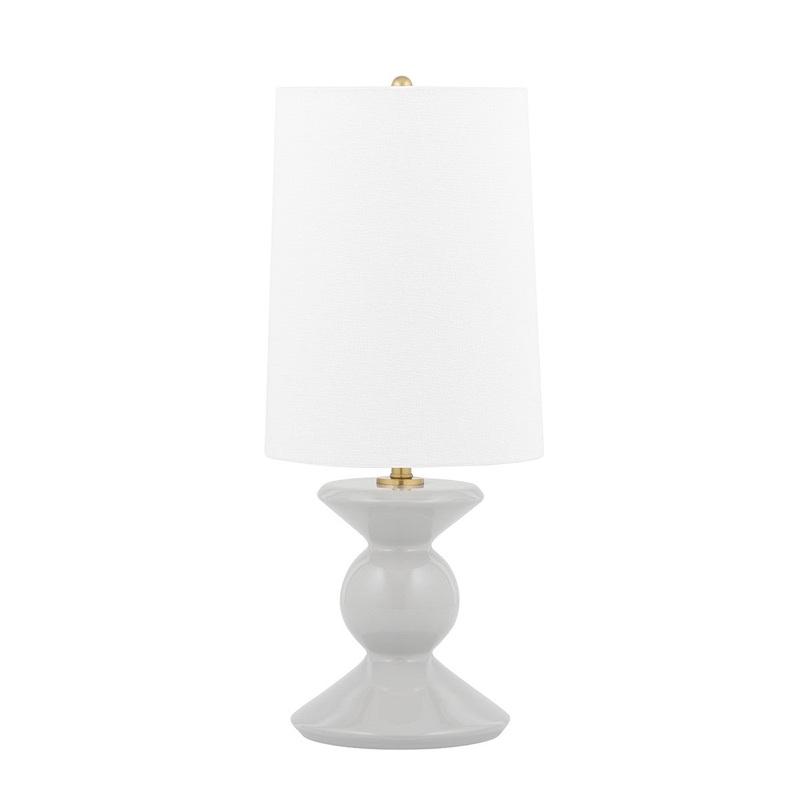 Mitzi HL451201-GRY Lonnie One Light Table Lamp, Gray