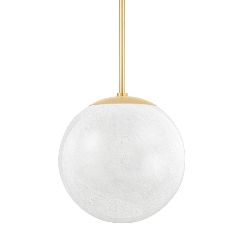 Hudson Valley 1316-AGB Burlington One Light Pendant, Aged Brass