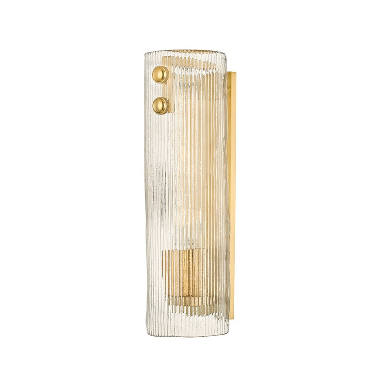 Hudson Valley 1414-AGB Prospect Park One Light Wall Sconce, Aged Brass