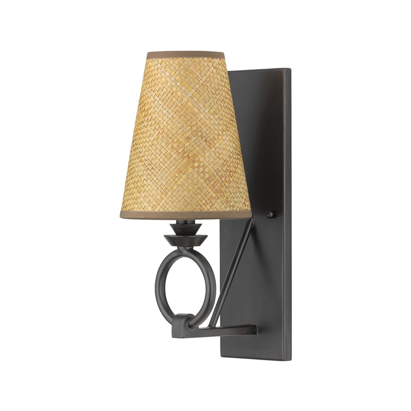 Hudson Valley 1710-AI Pendelton One Light Wall Sconce, Aged Iron (Discontinued)
