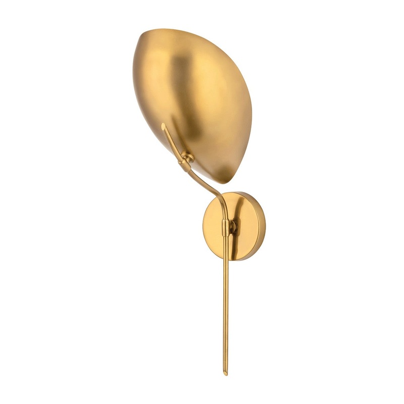 Hudson Valley 1751-AGB Avondale One Light Wall Sconce, Aged Brass