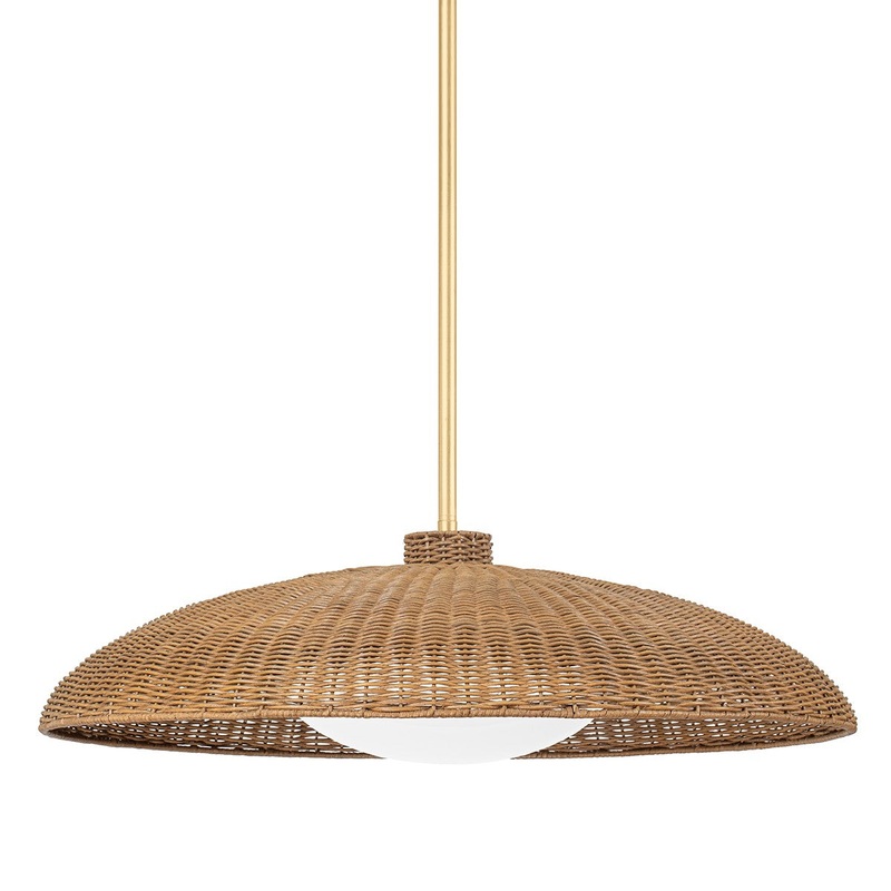 Hudson Valley 1933-VGL Delano One Light Pendant, Vintage Gold Leaf