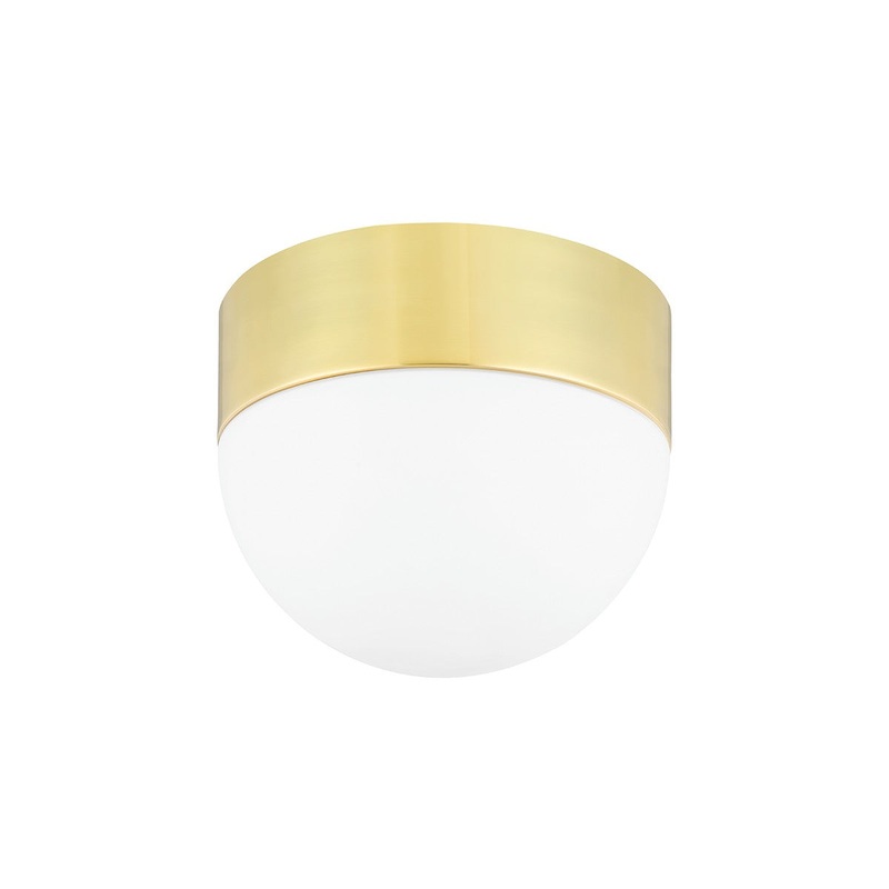 Hudson Valley 2110-AGB Adams Two Light Flush Mount, Aged Brass (Discontinued)