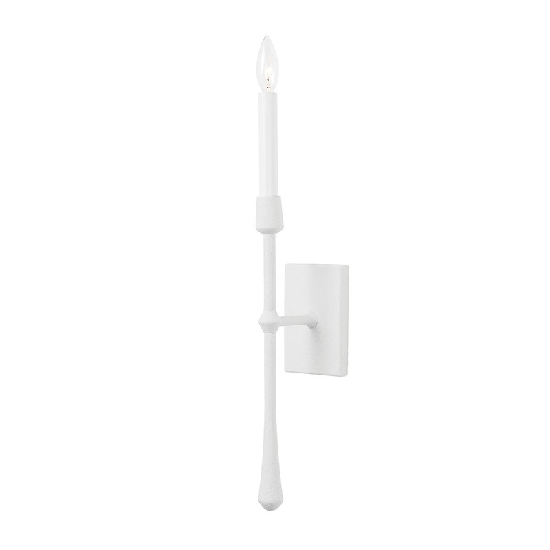 Hudson Valley 2221-WP Hathaway One Light Wall Sconce, White Plaster