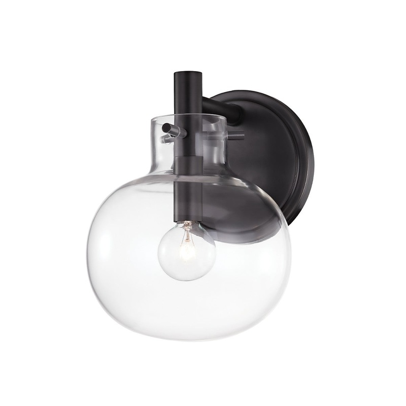 Hudson Valley 3900-BBR Hempstead One Light Wall Sconce, Black Brass (Discontinued)