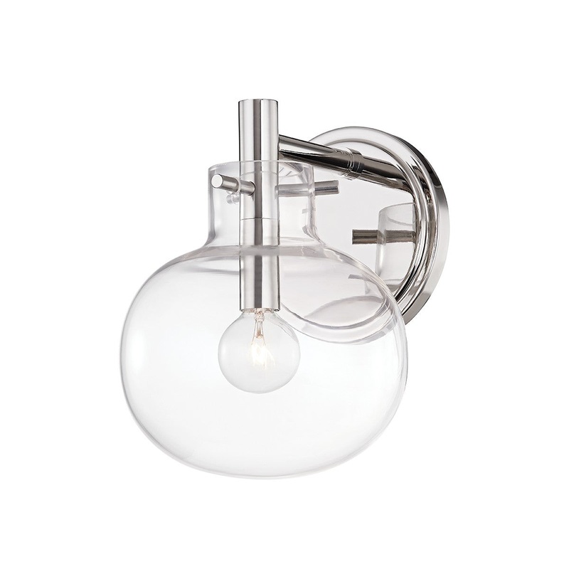 Hudson Valley 3900-PN Hempstead One Light Wall Sconce, Polished Nickel (Discontinued)