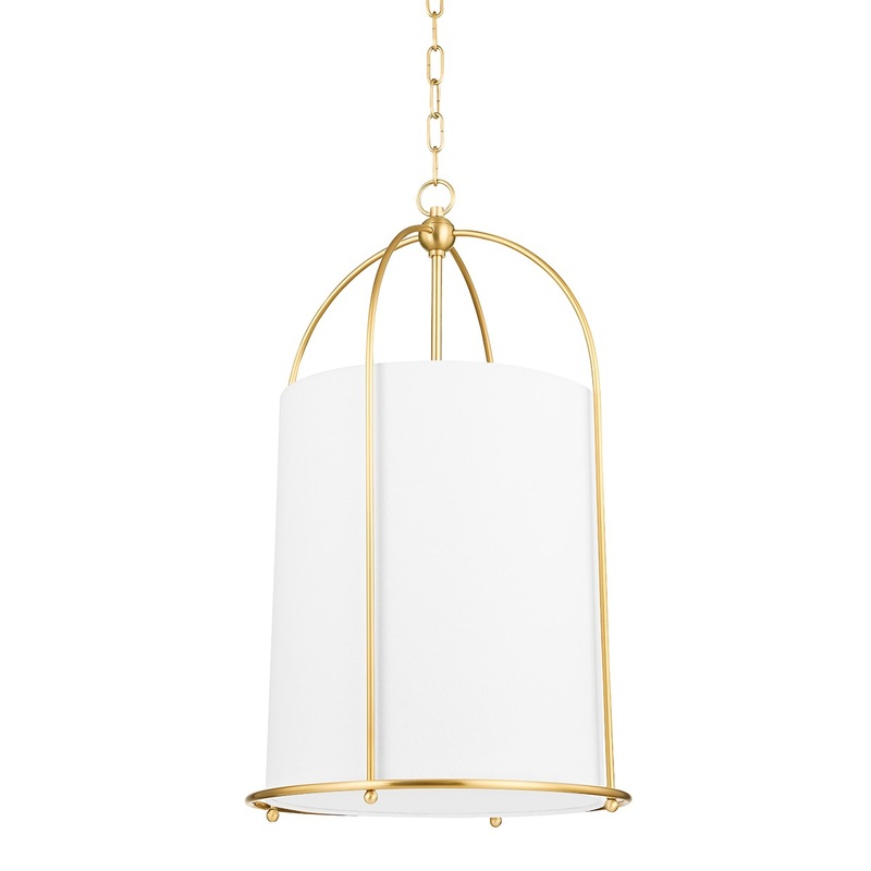 Hudson Valley 4816-AGB Orlando One Light Lantern, Aged Brass