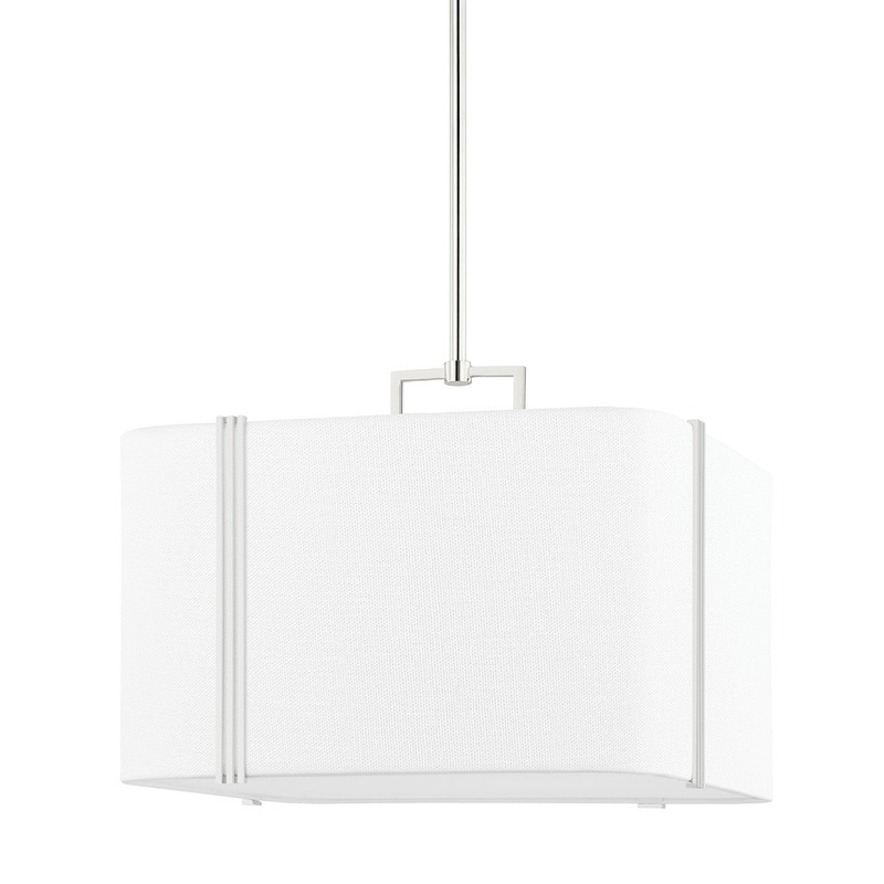 Hudson Valley 5420-PN Downing Four Light Pendant, Polished Nickel (Discontinued)