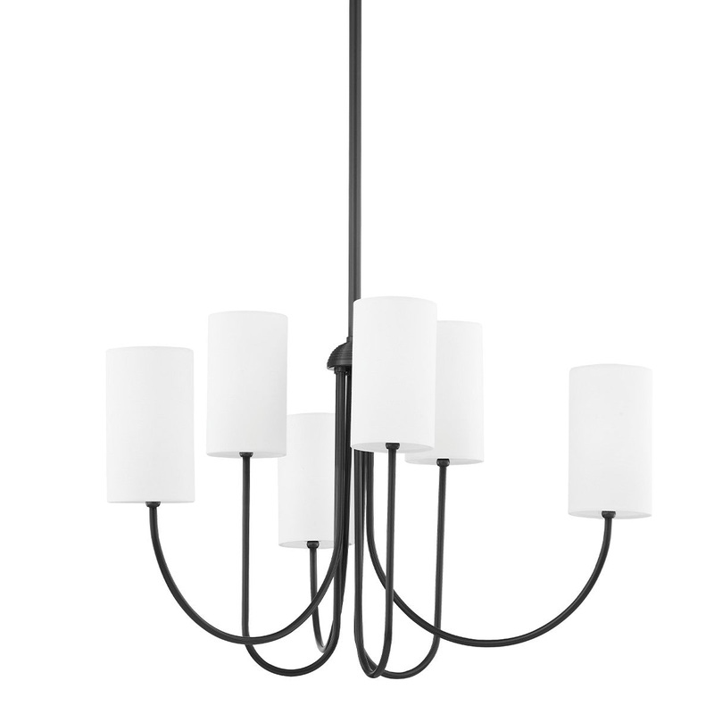 Hudson Valley 6828-OB Harlem Six Light Chandelier, Old Bronze