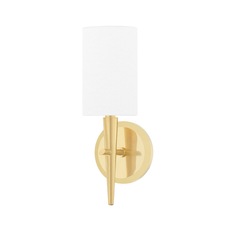 Hudson Valley 6951-AGB Kirkwood One Light Wall Sconce, Aged Brass (Discontinued)