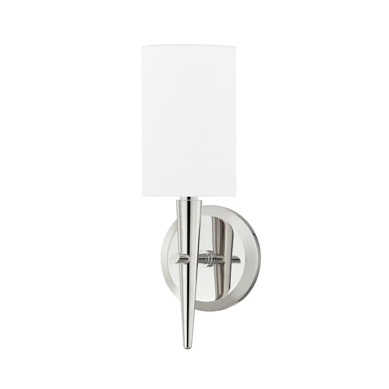 Hudson Valley 6951-PN Kirkwood One Light Wall Sconce, Polished Nickel (Discontinued)