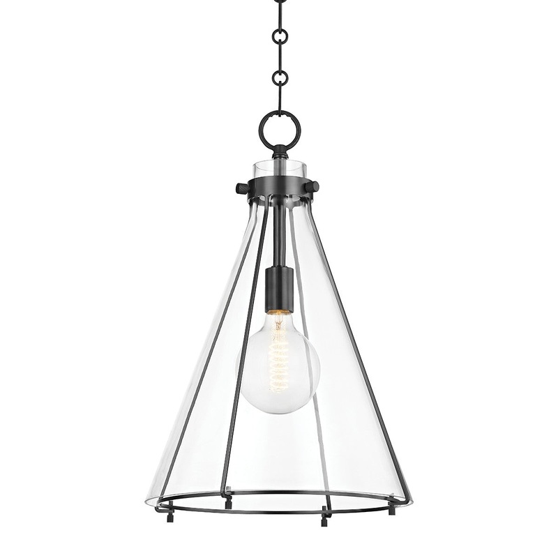 Hudson Valley 7304-OB Eldridge One Light Pendant, Old Bronze