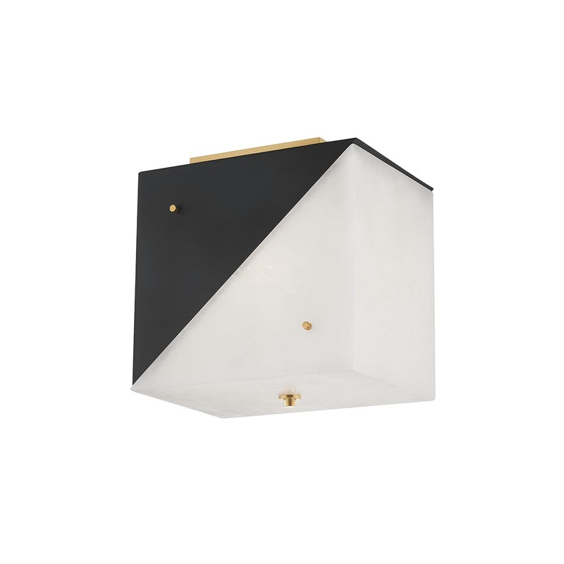 Hudson Valley KBS1351503-AGB Ratio Three Light Flush Mount, Aged Brass (Discontinued)