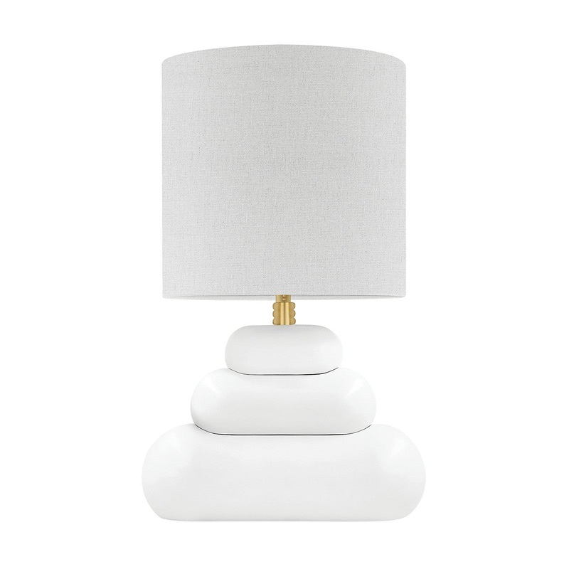 Hudson Valley KBS1353201-AGB Palisade One Light Table Lamp, Aged Brass (Discontinued)