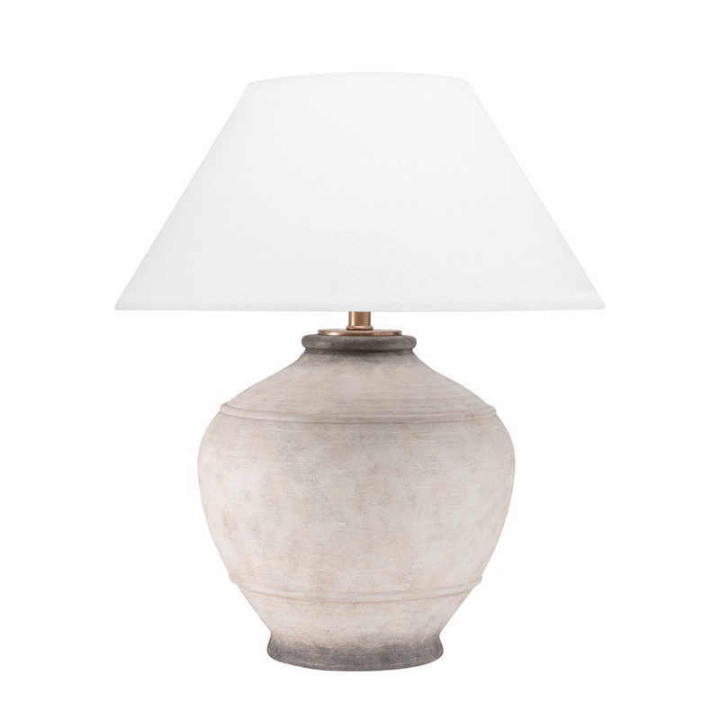 Hudson Valley L1373-ASH Malta One Light Table Lamp, Ash (Discontinued)
