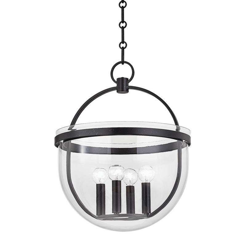 Hudson Valley 3321-AI Malloy Four Light Lantern, Aged Iron