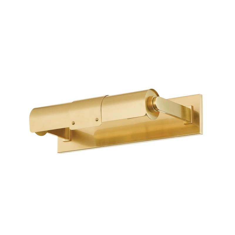 Hudson Valley 4215-AGB Oneonta One Light Picture Light, Aged Brass