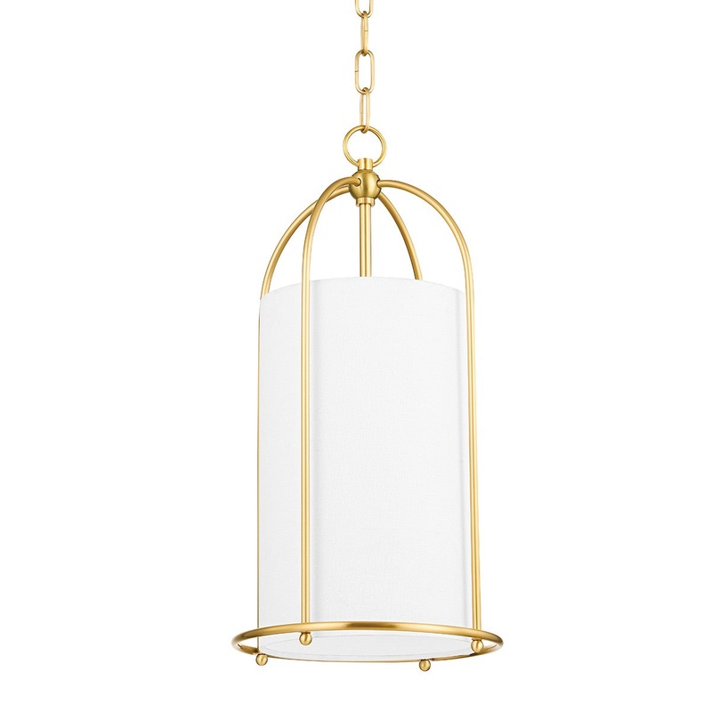 Hudson Valley 4810-AGB Orlando One Light Lantern, Aged Brass
