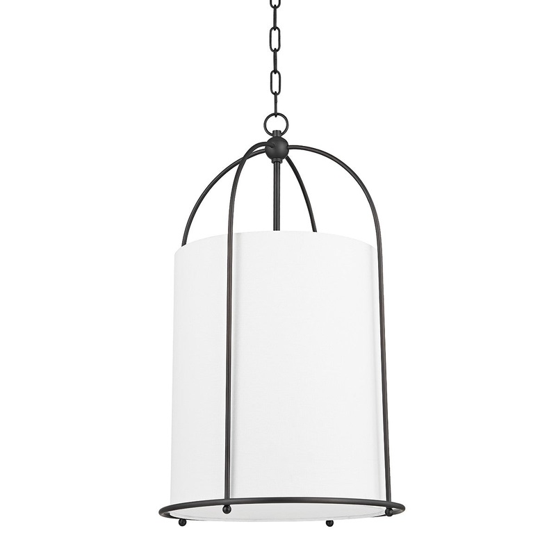 Hudson Valley 4816-BBR Orlando One Light Lantern, Black Brass