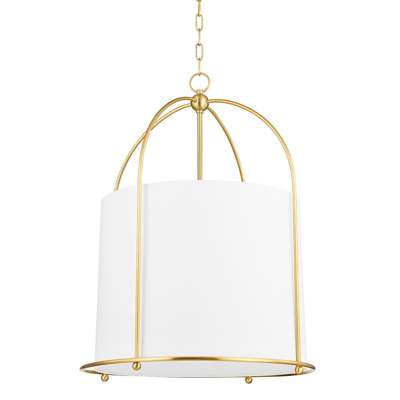 Hudson Valley 4822-AGB Orlando One Light Lantern, Aged Brass
