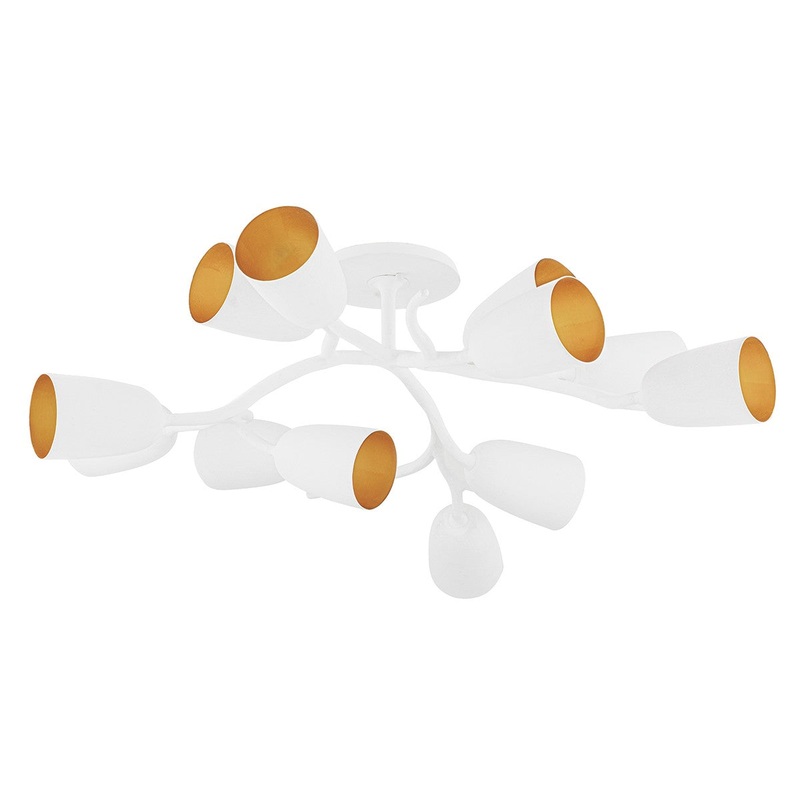 Hudson Valley 5045-WP Vine 12 Light Semi Flush Mount, White Plaster (Discontinued)
