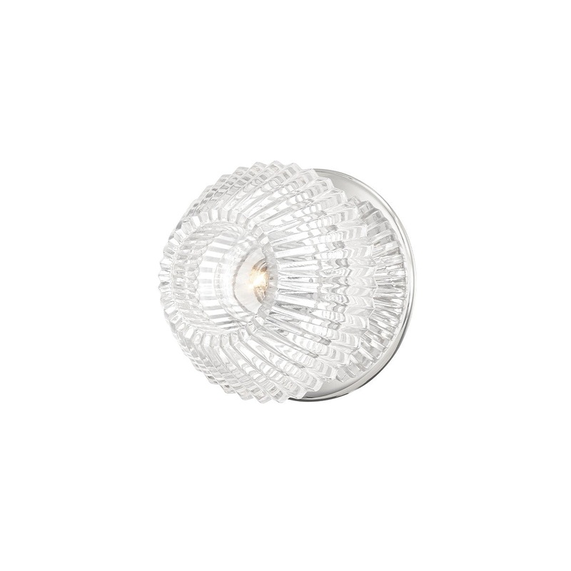 Hudson Valley 6141-PN Barclay One Light Wall Sconce, Polished Nickel (Discontinued)