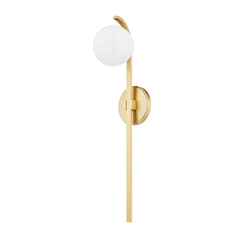 Hudson Valley 8424-AGB Laval One Light Wall Sconce, Aged Brass