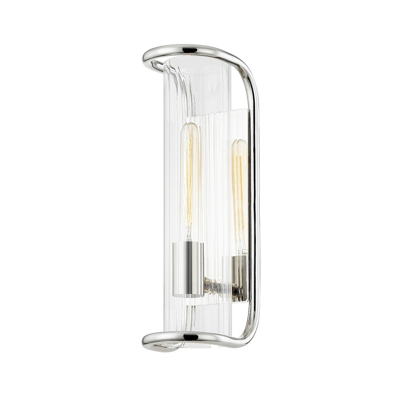 Hudson Valley 8917-PN Fillmore One Light Wall Sconce, Polished Nickel
