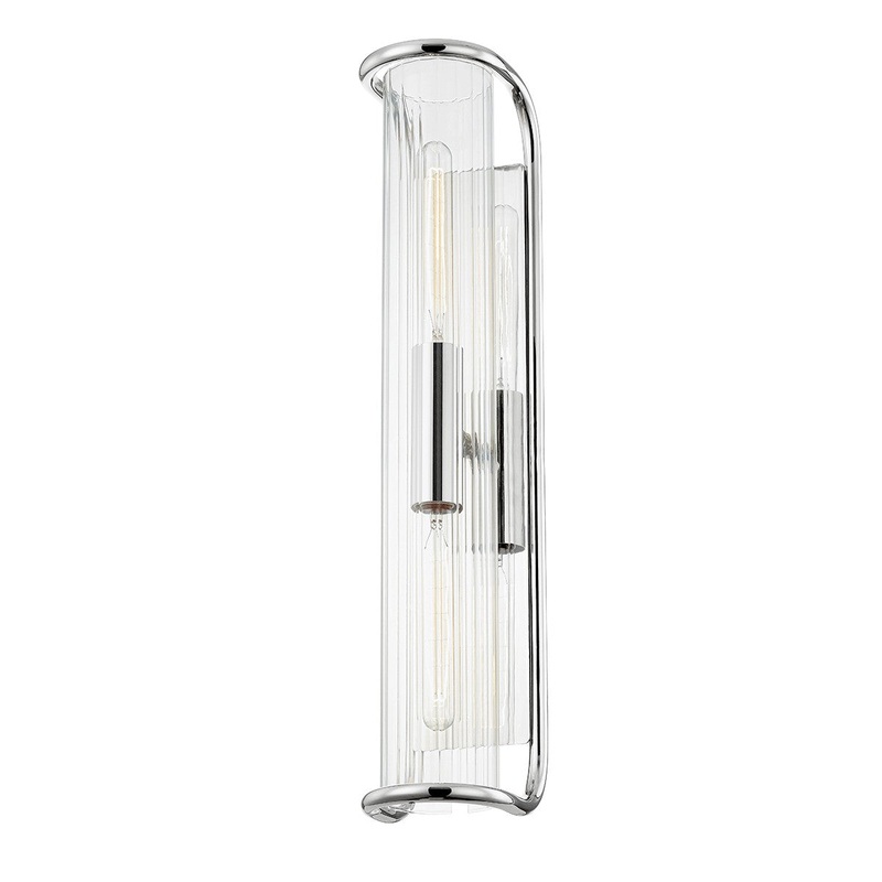 Hudson Valley 8926-PN Fillmore Two Light Wall Sconce, Polished Nickel