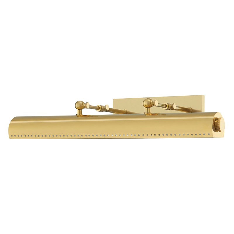 Hudson Valley MDS113-AGB Hampshire Three Light Picture Light, Aged Brass