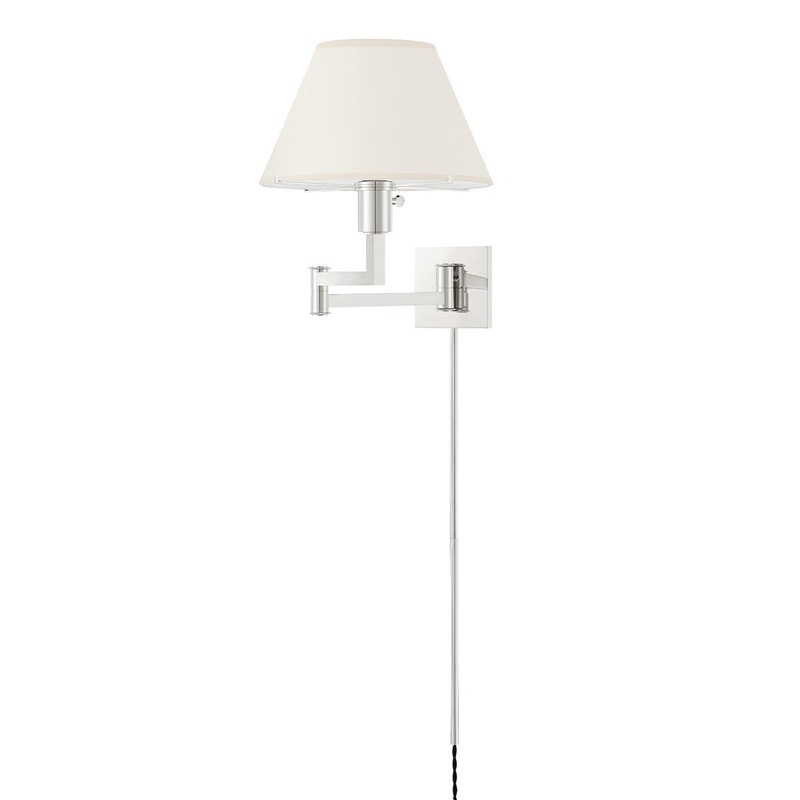 Hudson Valley MDS131-PN Leeds One Light Wall Sconce, Polished Nickel (Discontinued)