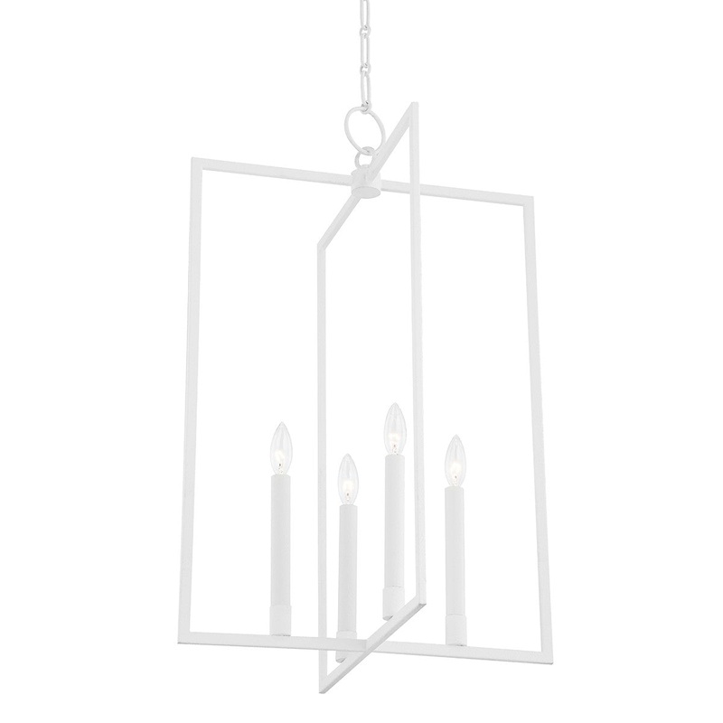 Hudson Valley MDS422-WP Middleborough Four Light Pendant, White Plaster (Discontinued)