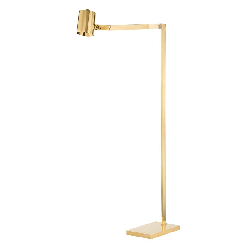 Hudson Valley MDSL1702-AGB Highgrove One Light Floor Lamp, Aged Brass
