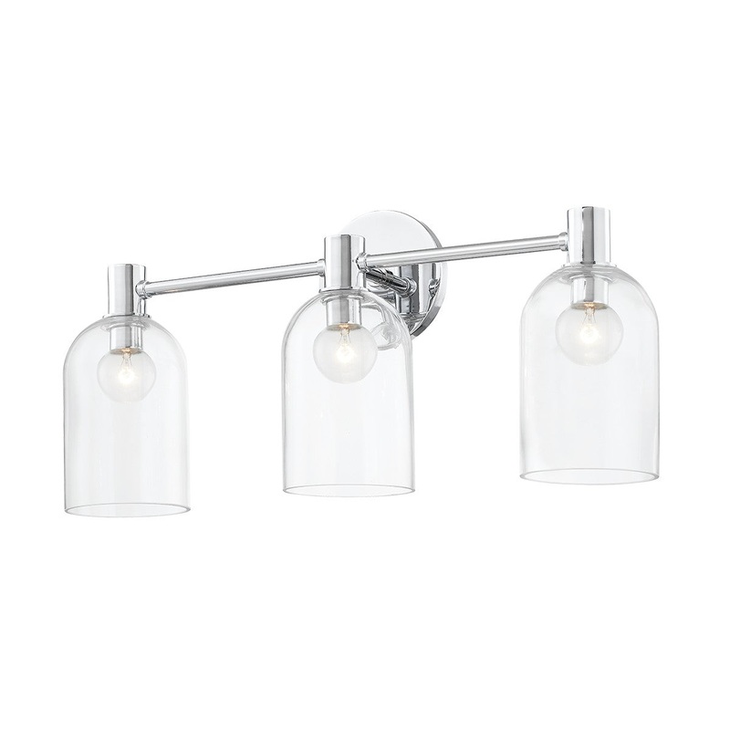 Mitzi H678303-PC Paisley Three Light Bath Vanity, Polished Chrome