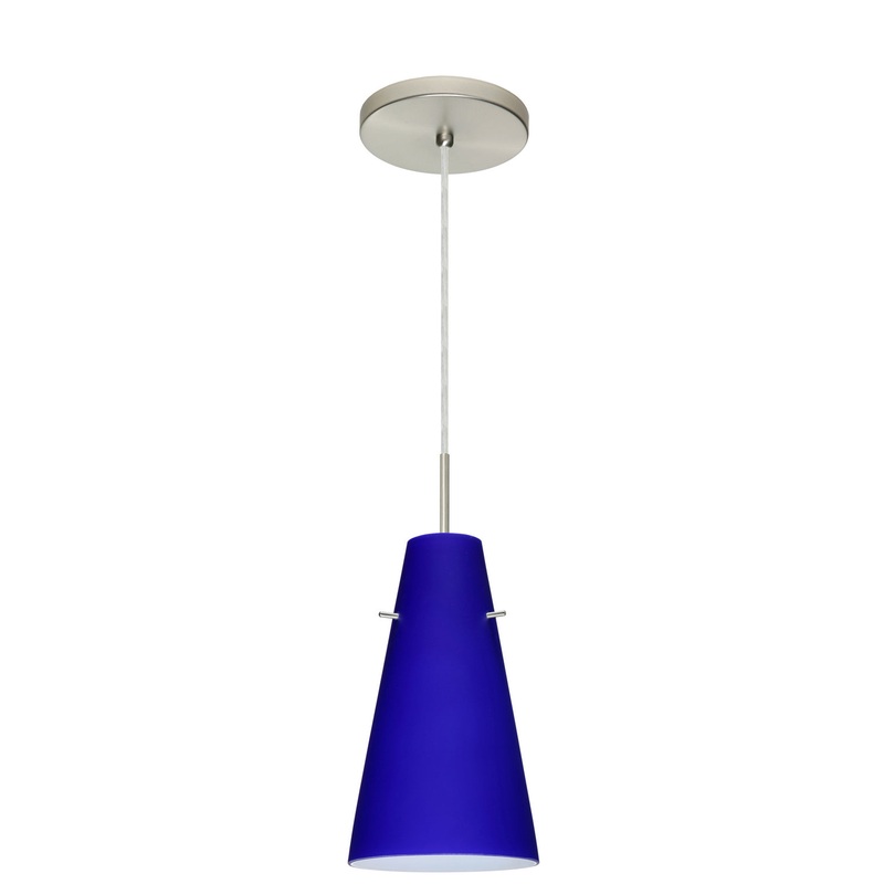 Besa 1JT-4124CM-LED-SN Cierro One Light Pendant Satin Nickel
