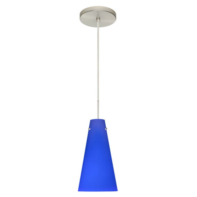 Besa 1JT-4124CM-SN Cierro One Light Pendant Satin Nickel
