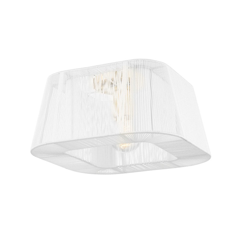 Hudson Valley 7610-AGB Verona Beach One Light Flush Mount, Aged Brass
