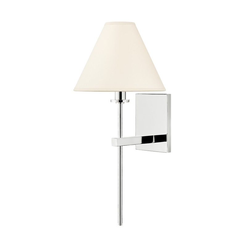 Hudson Valley 8861-PN Graham One Light Wall Sconce, Polished Nickel